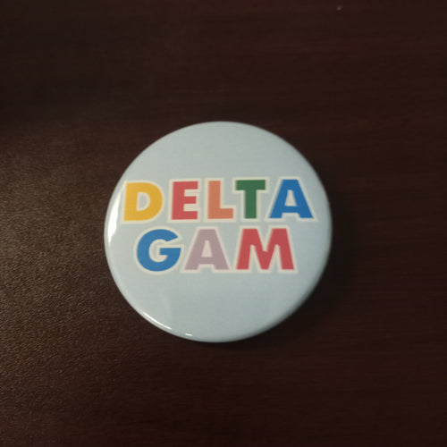 Color Me Greek Button- Delta Gamma
