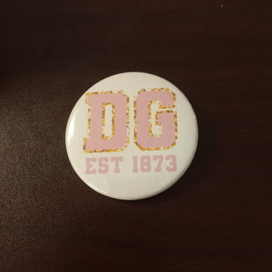 Varsity Greek Button- Delta Gamma