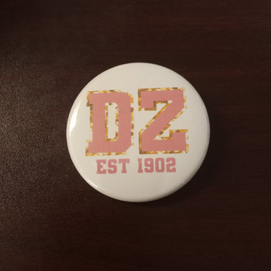 Varsity Greek Button- Delta Zeta