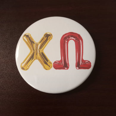 Balloon Button- Chi Omega