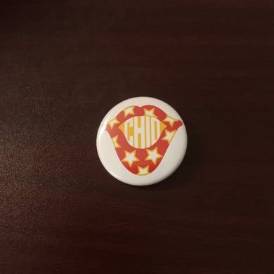 Lips Button- Chi Omega