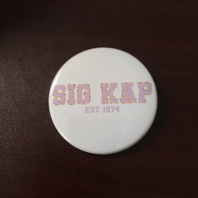 Varsity Greek Button- Sigma Kappa