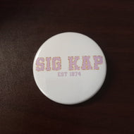 Varsity Greek Button- Sigma Kappa