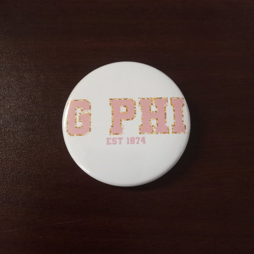 Varsity Greek Button- Gamma Phi Beta