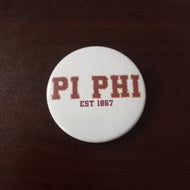 Varsity Greek Button- Pi Beta Phi