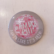 Disco Ball Button- Gamma Phi Beta