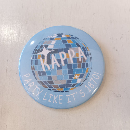 Disco Ball Button- Kappa Kappa Gamma