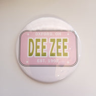 License Plate Button- Delta Zeta