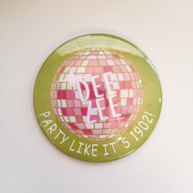 Disco Ball Button- Delta Zeta