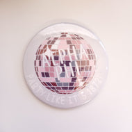 Disco Ball Button- Alpha Phi