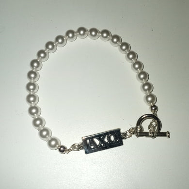 Pearl Bar Bracelet - Alpha Chi Omega