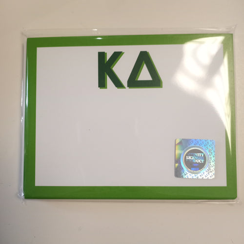 Shadow Letter Flat Notecards- Kappa Delta
