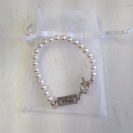 Pearl Bar Bracelet - Phi Mu