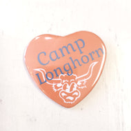 Heart Button- Camp Longhorn
