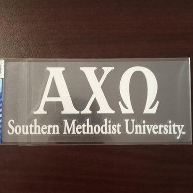 SMU Car Decal - Alpha Chi Omega