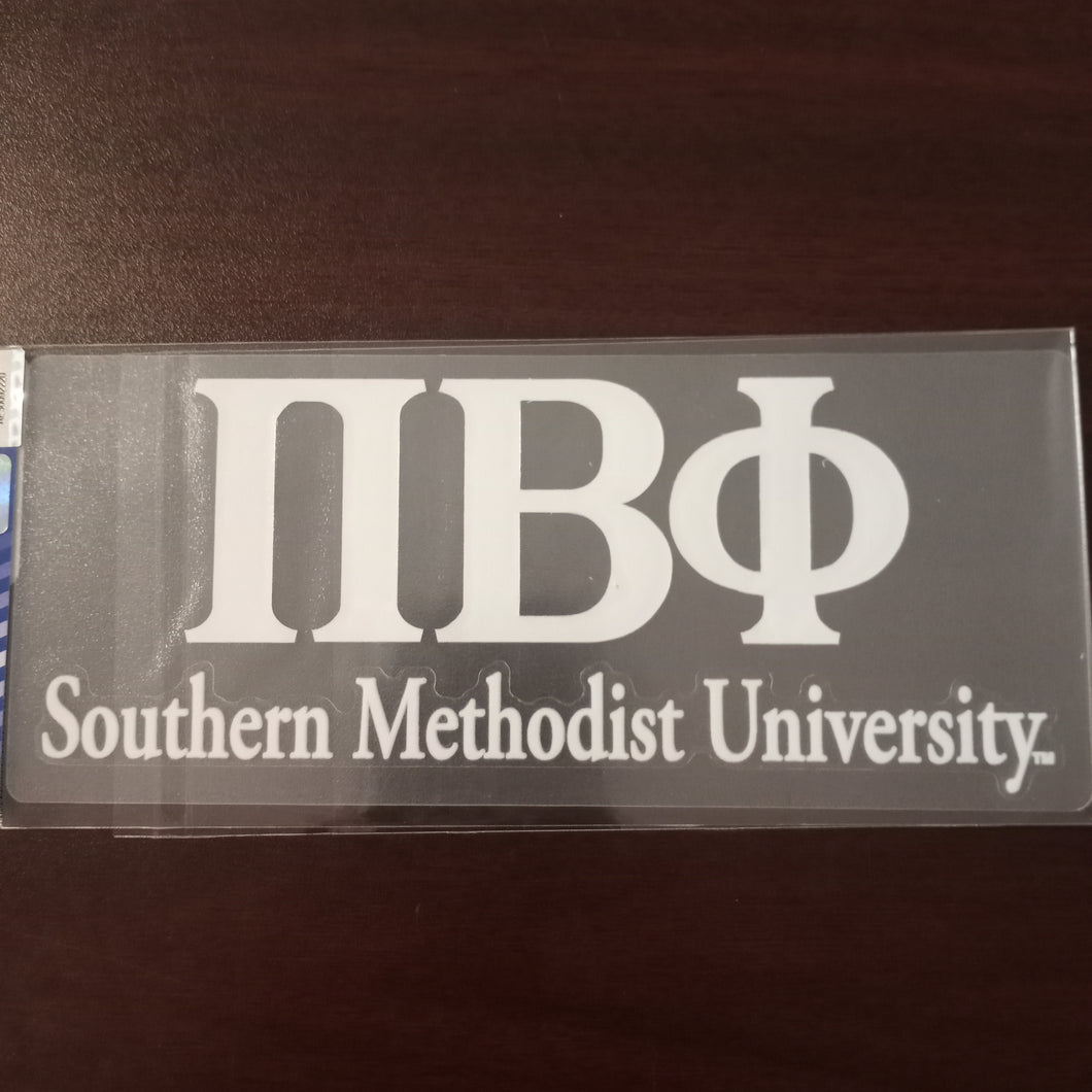 SMU Car Decal - Pi Beta Phi