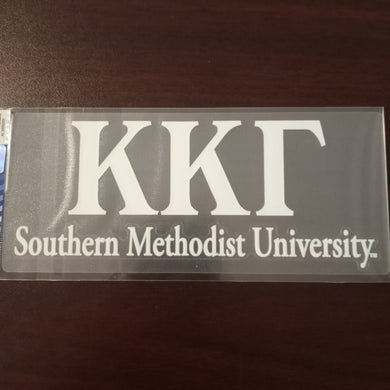 SMU Car Decal - Kappa Kappa Gamma