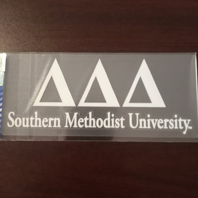 SMU Car Decal - Delta Delta Delta