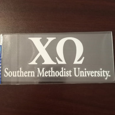 SMU Car Decal - Chi Omega