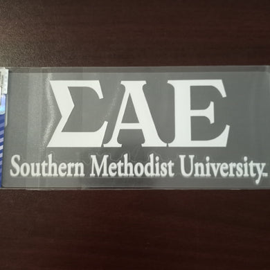 SMU Car Decal - Sigma Alpha Epsilon