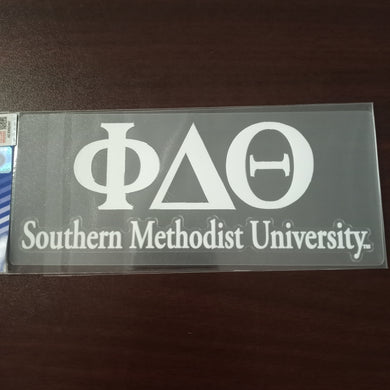 SMU Car Decal - Phi Delta Theta