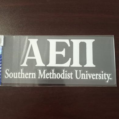 SMU Car Decal - Alpha Epsilon Pi