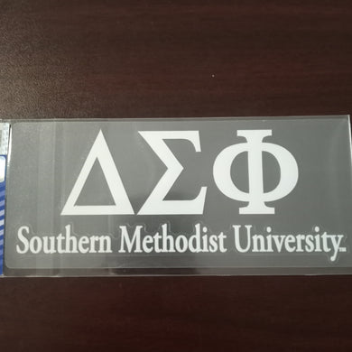 SMU Car Decal - Delta Sigma Phi