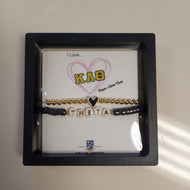 sorority love bracelet stack-Kappa Alpha Theta