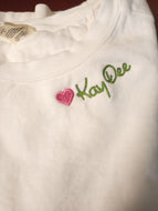 Double Script Tshirt- Kappa Delta