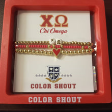 Sorority Love Bracelet Stack- Chi Omega