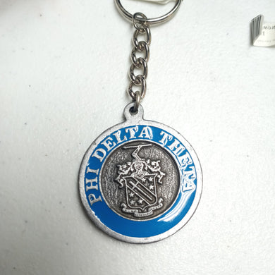 Metal and Enamel Keychain - Phi Delta Theta