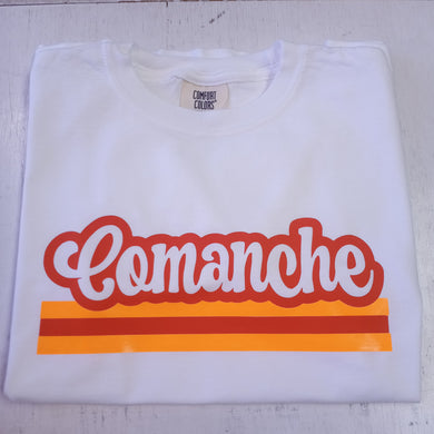 Retro Stripe Camp Tee- Comanche