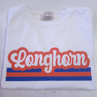Retro Stripe Camp Tee- Longhorn