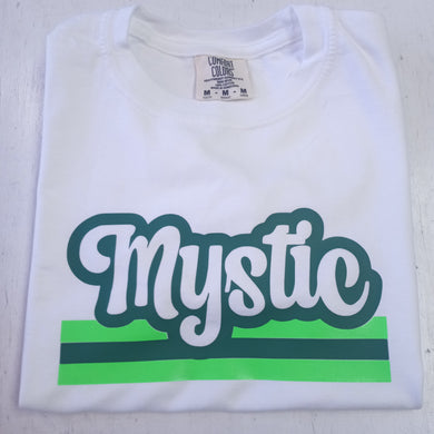 Retro Stripe Camp Tee- Mystic