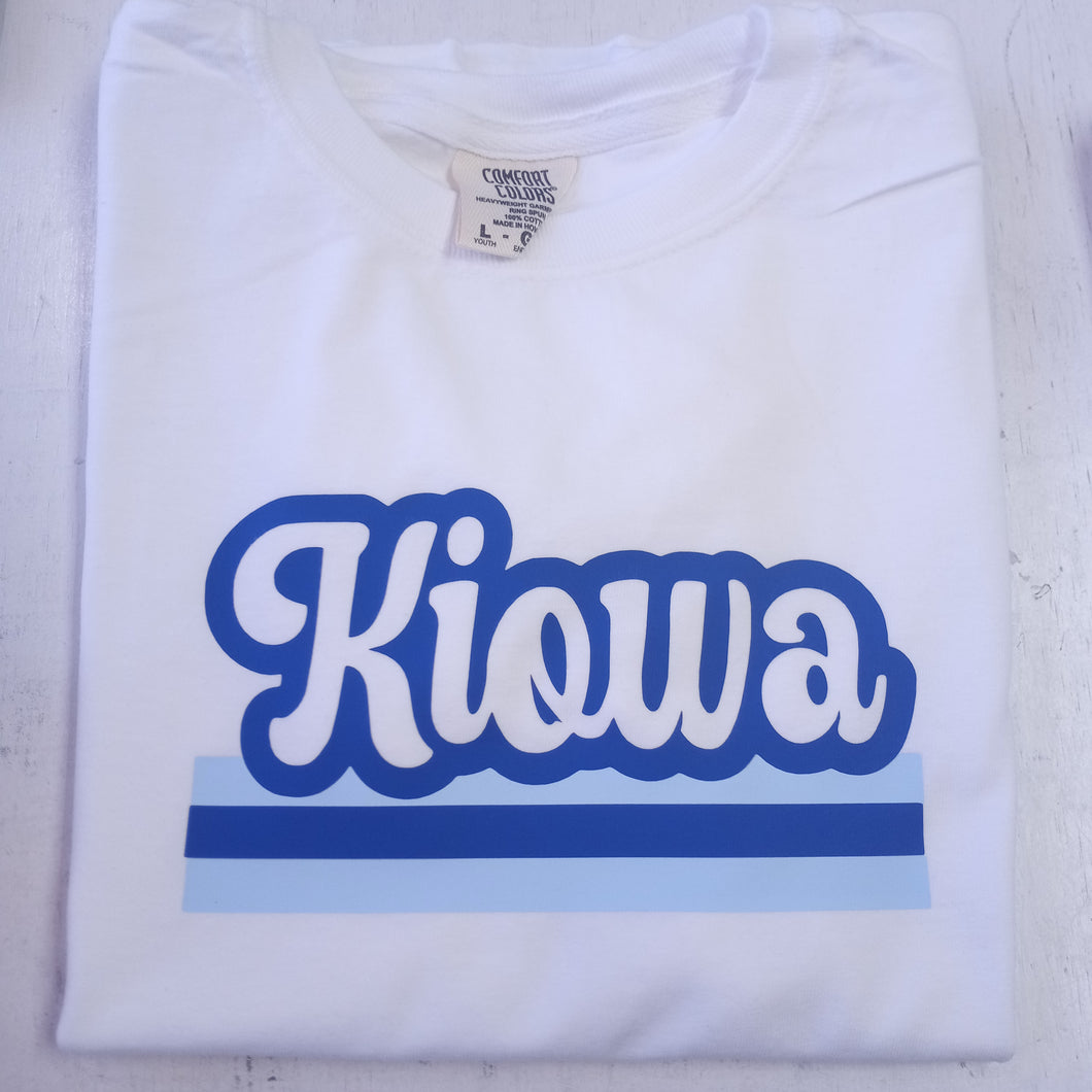 Retro Stripe Camp Tee- Kiowa