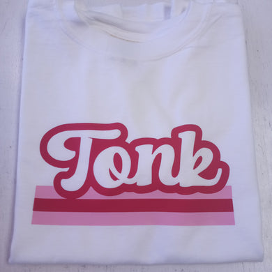 Retro Stripe Camp Tee- Tonk