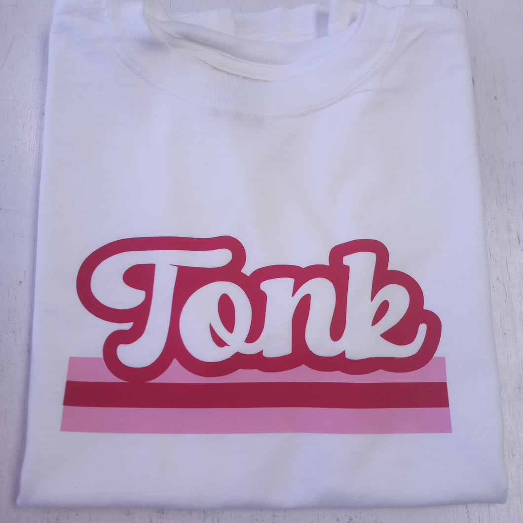 Retro Stripe Camp Tee- Tonk