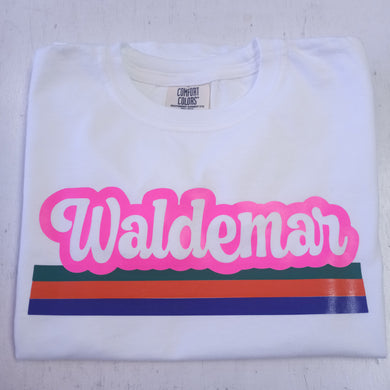 Retro Stripe Camp Tee- Waldemar