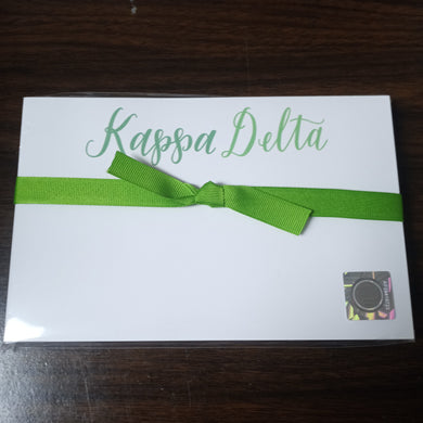 Scripty Pudgy Notepad- Kappa Delta