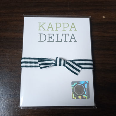 Typewriter Mini Notepad- Kappa Delta