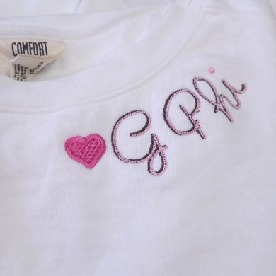 Double Script Sweatshirt - Gamma Phi Beta