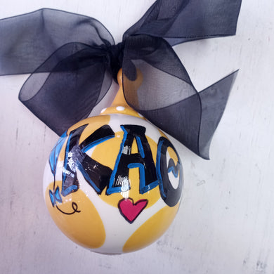 Hand Painted Ornament - Kappa Alpha Theta