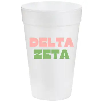Multi-Color Styrofoam Cups- Delta Zeta
