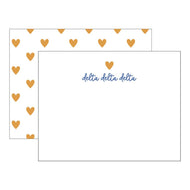 Heart Flat Notecards- Delta Delta Delta