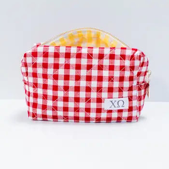 Quilted Gingham Bag- Chi Omega