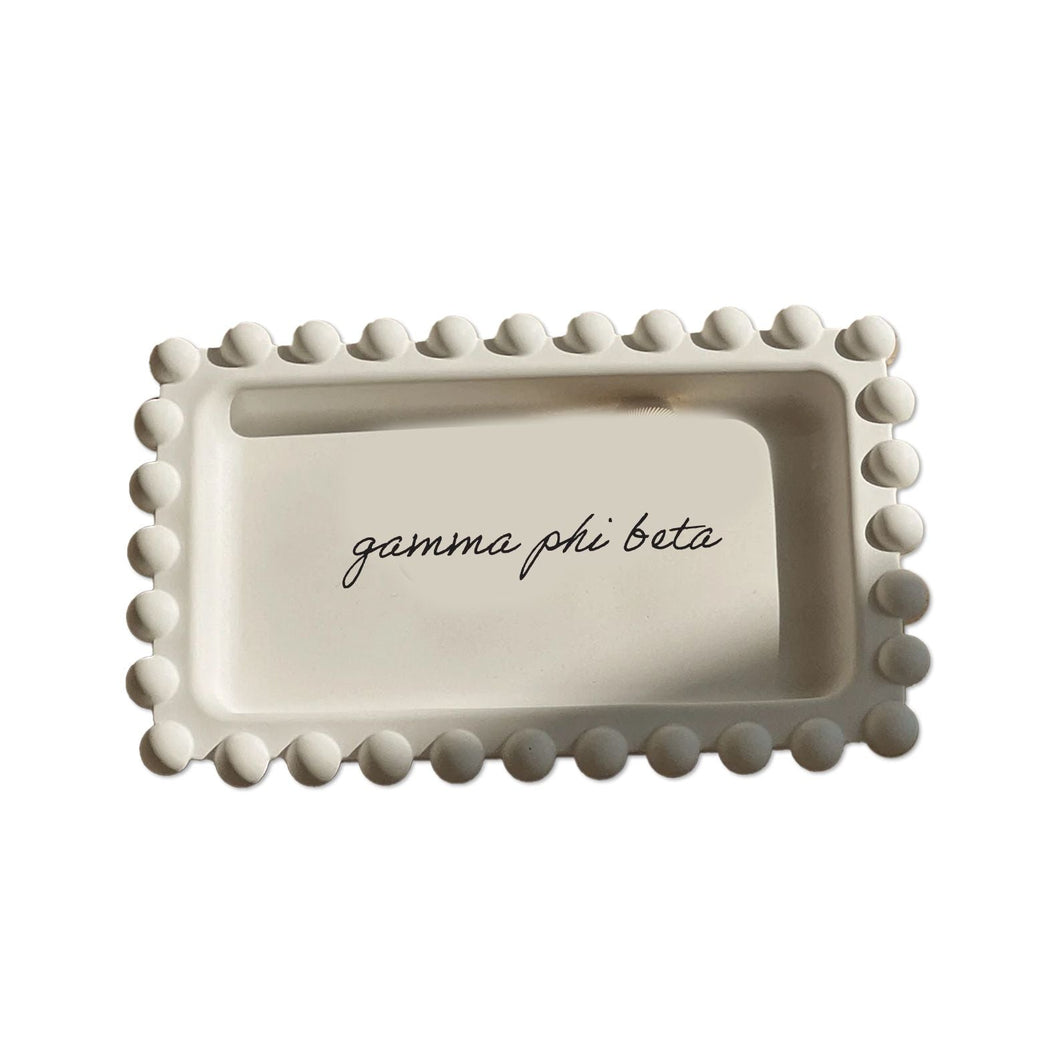 Ceramic Jewelry Tray- Gamma Phi Beta