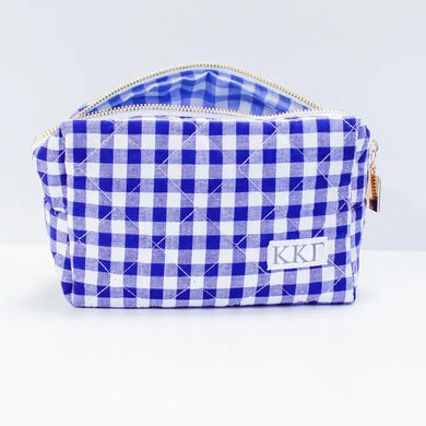 Quilted Gingham Bag- Kappa Kappa Gamma