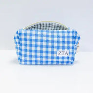 Quilted Gingham Bag- Zeta Tau Alpha