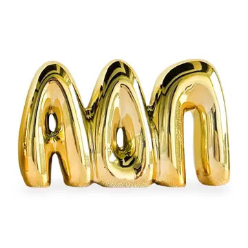 Gold Bubble Shelf Letter-Alpha Delta Pi