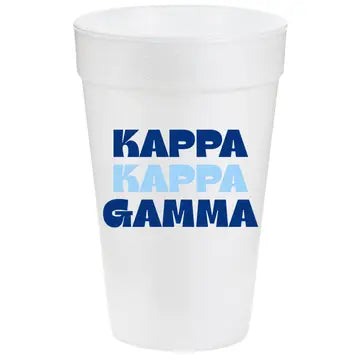 Multi-Color Styrofoam Cups- Kappa Kappa Gamma